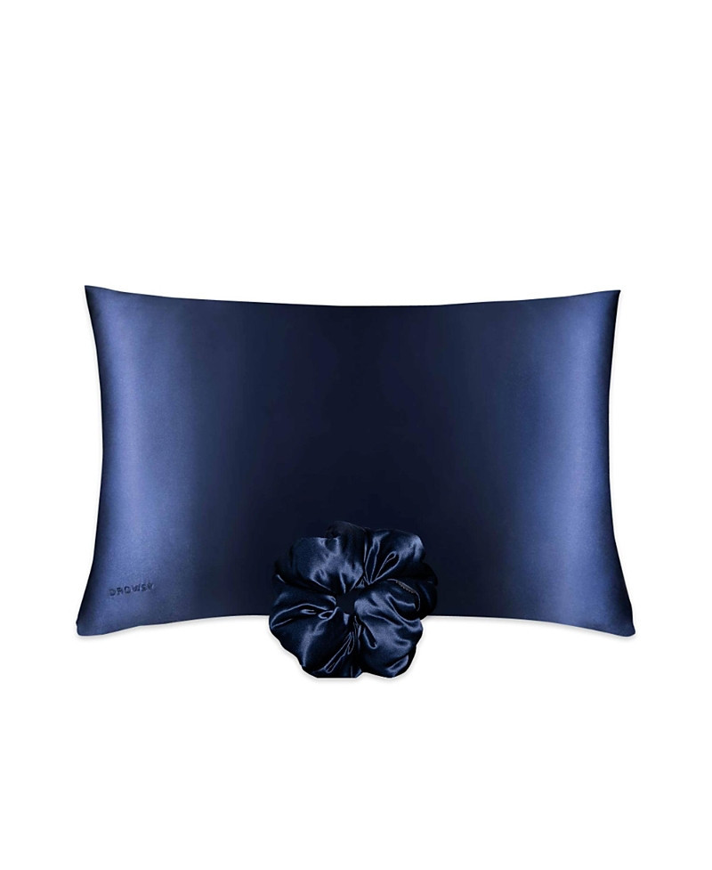 Drowsy Silk Standard Pillowcase and Padded Scrunchie Set | Bloomingdale's (US)