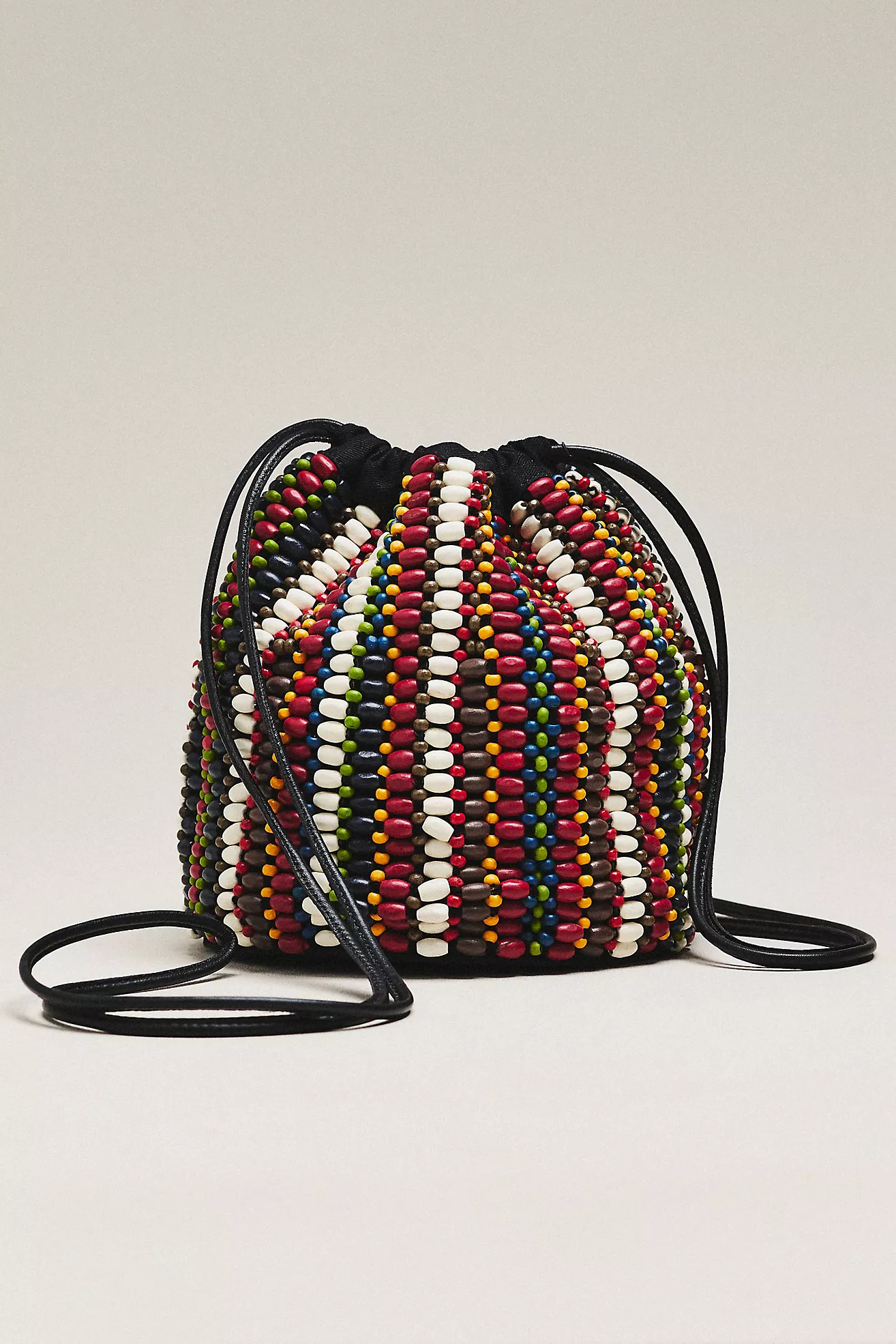 THE GREAT. Beaded Cinched Bucket Bag | Anthropologie (US)