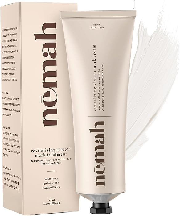 Nemah - Stretch Mark Cream for Pregnancy - Pregnancy Stretch Mark Prevention & Reduction, Postpar... | Amazon (US)