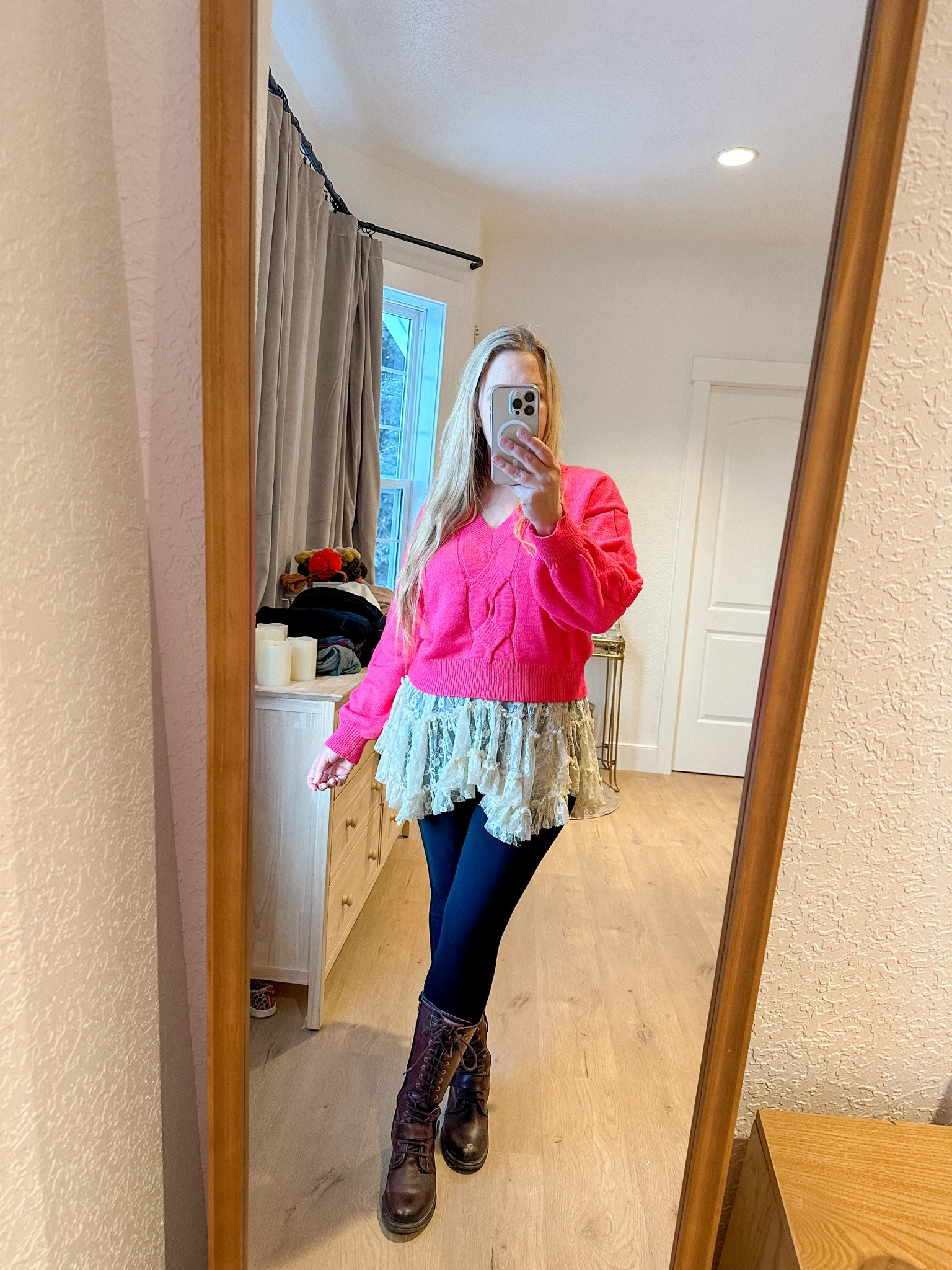 Because pink goes with everything 💖 and wool leggings keep you warm! ❄️

#LTKmidsize #LTKSeasonal #LTKstyletip