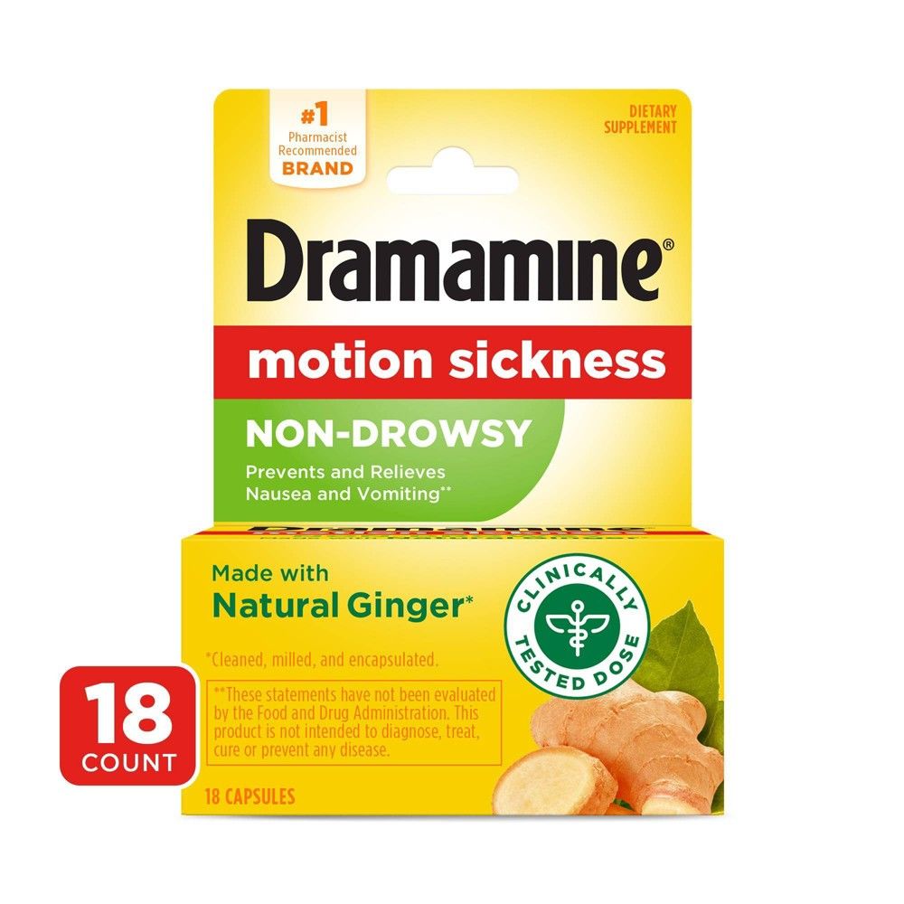 Dramamine Motion Sickness Non-Drowsy Tablets - 18ct | Target