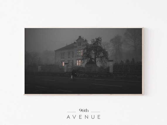 Haunted House Frame Tv Art  Gothic Decor  Halloween Wall Art - Etsy | Etsy (US)