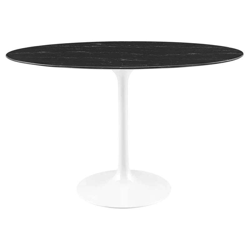 Lippa Oval Artificial Marble Dining Table | Wayfair North America