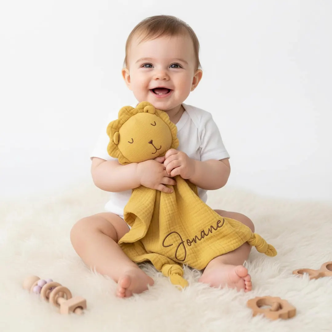 Animal Personalized Embroidered Baby Comforter,custom Newborn Name Blanket,lion Lovey Baby Shower... | Etsy (US)