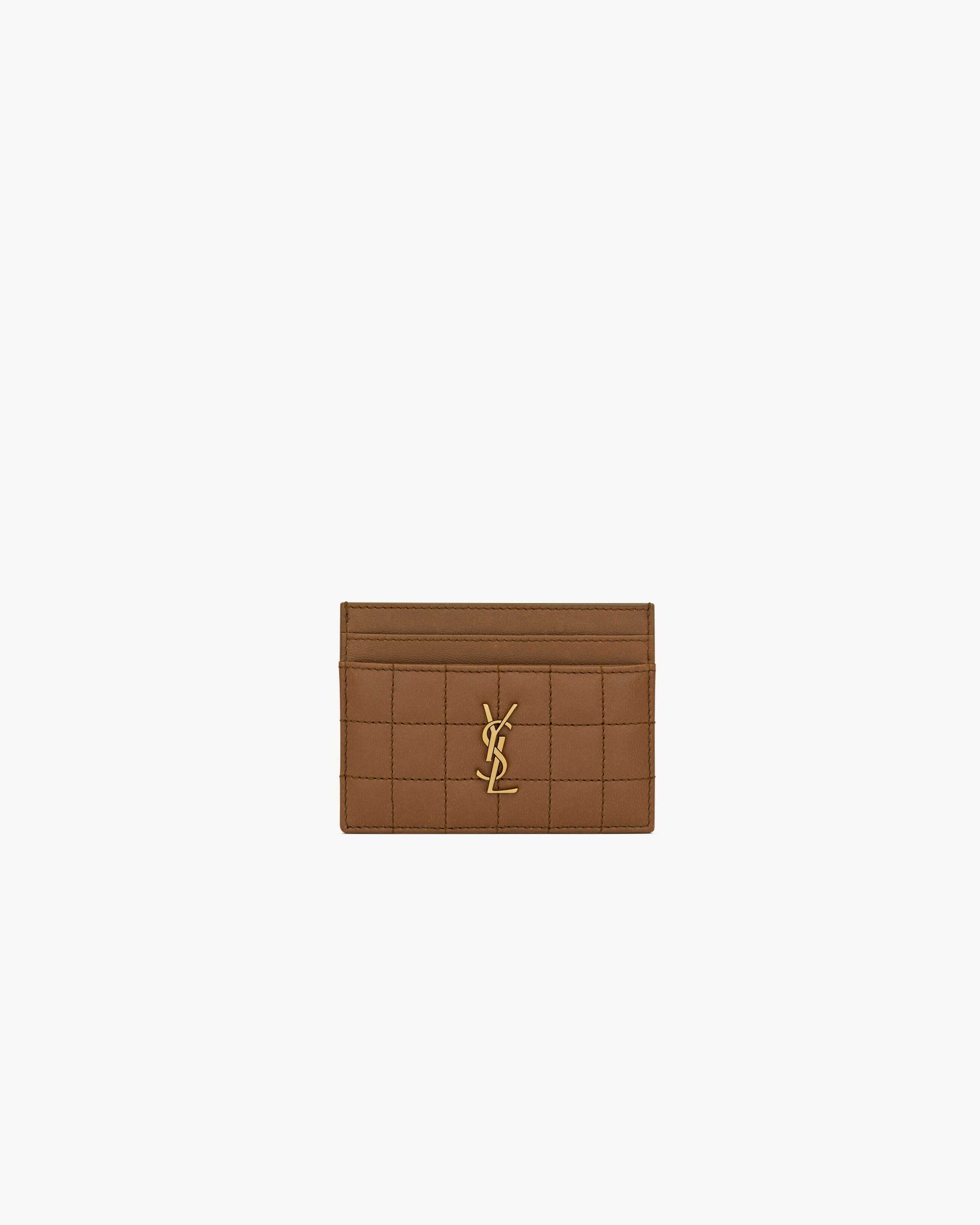 CASSANDRE MATELASSÉ CARRÉ card case in lambskin | Saint Laurent Inc. (Global)