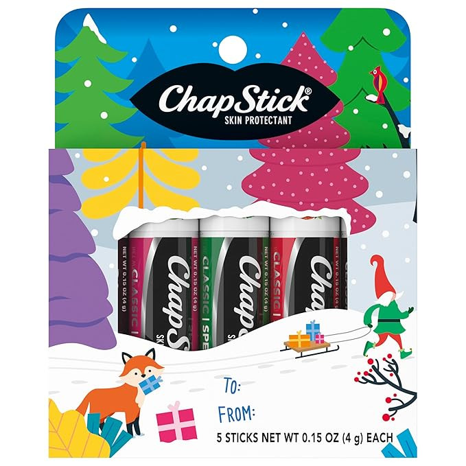 ChapStick Lip BalmVariety Holiday Gift Set, Stocking Stuffers, Christmas Gift 5 Count | Amazon (US)