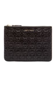 Comme Des Garcons Star Embossed Pouch in Black | FWRD 
