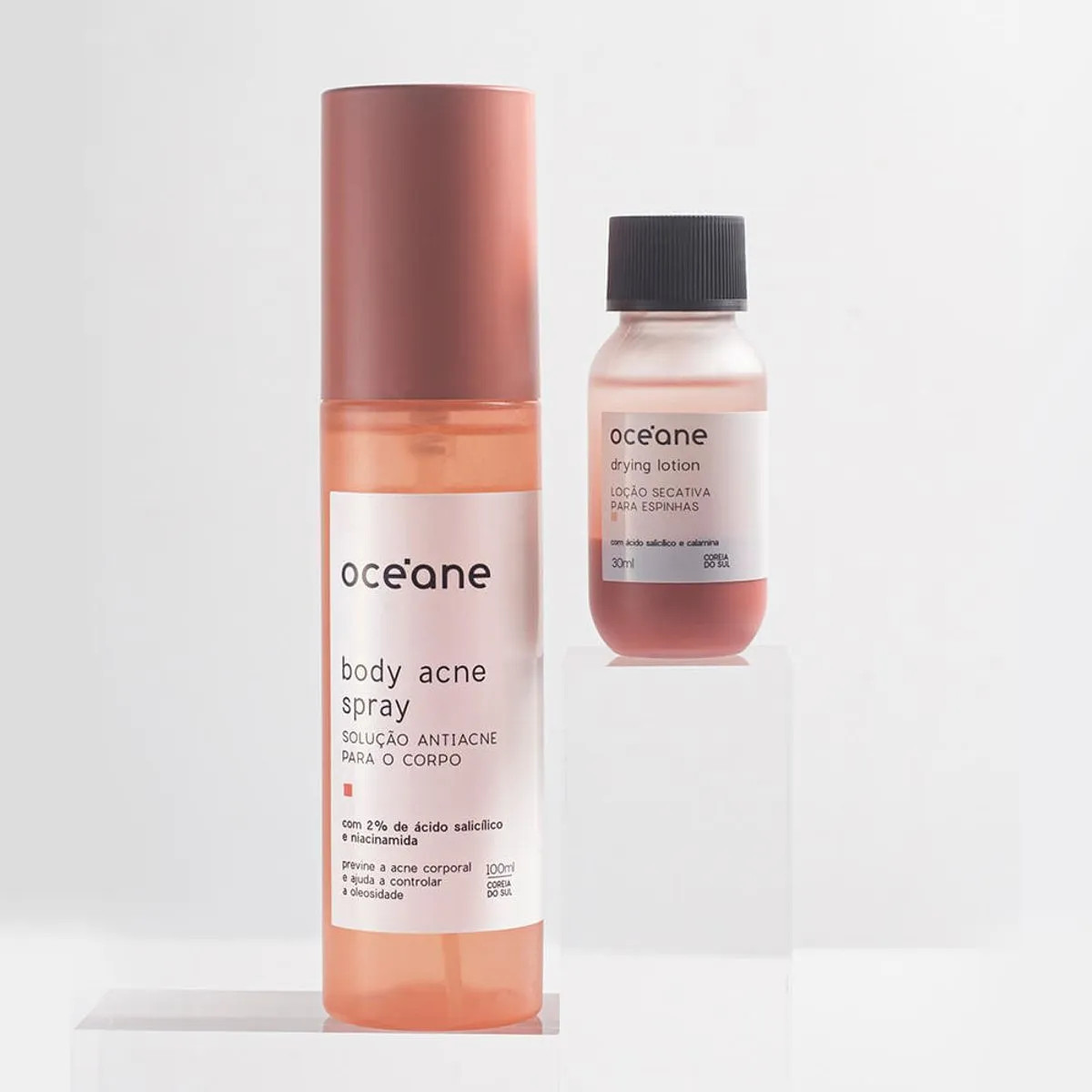 Kit Loção Secativa de Espinhas + Solução Antiacne Corporal - Maquiagens e cosméticos Océane... | Oceane (BR)