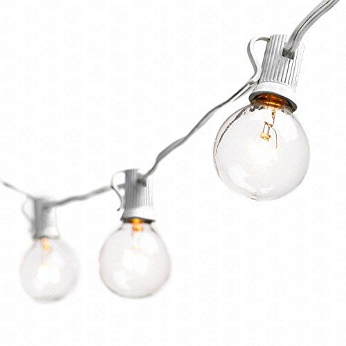Globe String Lights with G40 Bulbs (25ft.) - Connectable Outdoor Garden Party Patio Bistro Market Ca | Amazon (US)