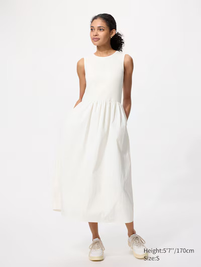 Combination Sleeveless Dress | UNIQLO (UK)