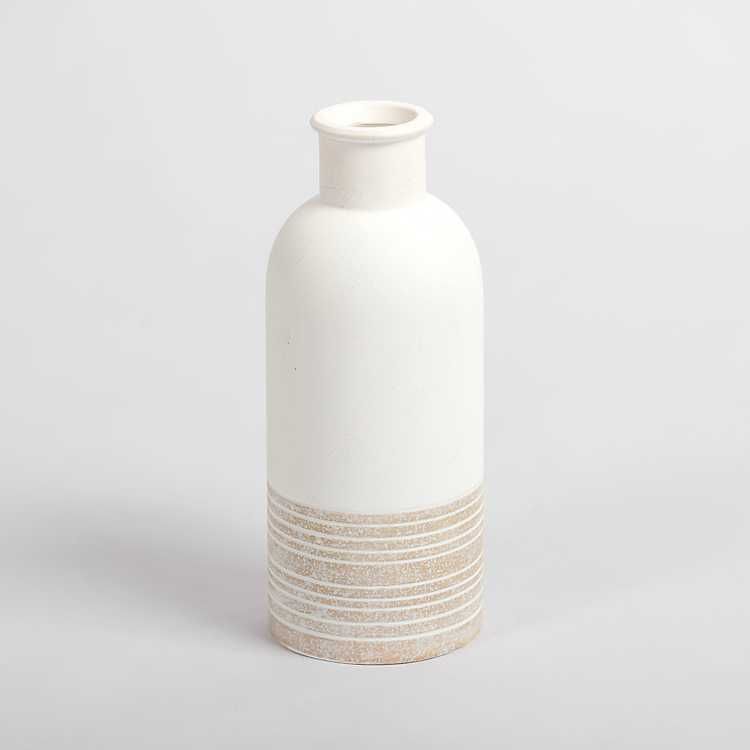 New! Neutral Two-Toned Ceramic Vase, 11 in. | Kirkland's Home