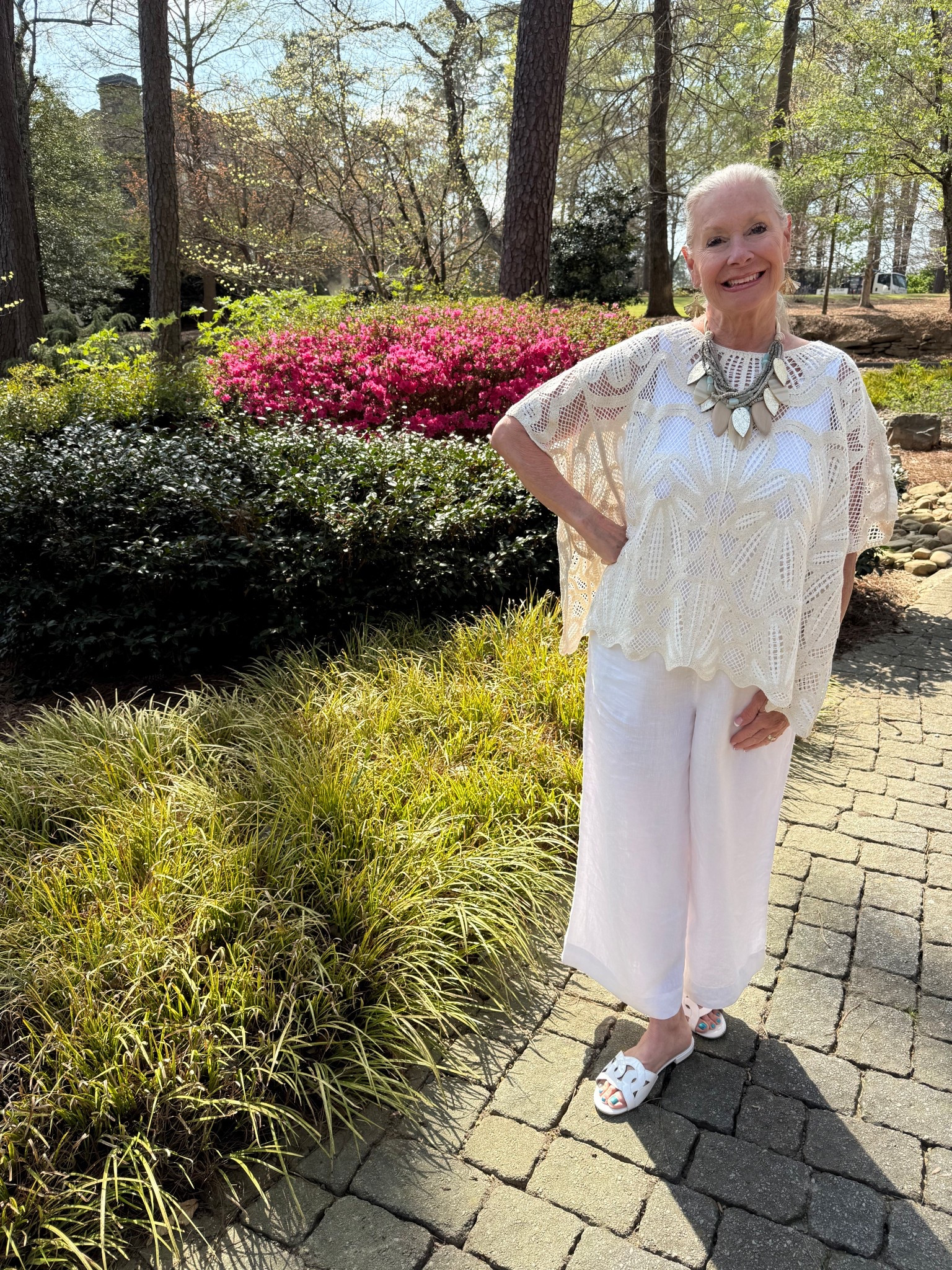 One of the outfits I took for my trip to Albuquerque.
I absolutely love the crocheted poncho !

#LTKMidsize #LTKOver40 #LTKootd