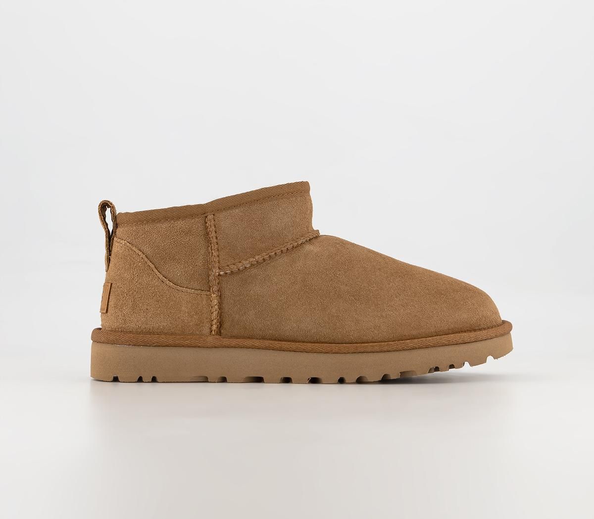 UGG Classic Ultra Mini Boots Chestnut - Ankle Boots | OFFICE London (UK)