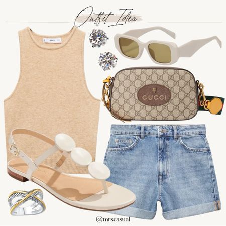 Cutest shorts from Nordstrom. Summer outfit idea. Favorite Gucci messenger bag  

#LTKFindsUnder100 #LTKStyleTip #LTKFindsUnder50