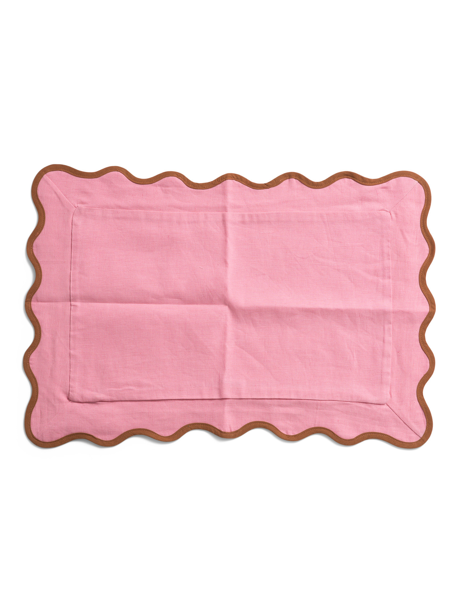 12x20 Linen Blend Scallop Embroidered Trim Pillow Case | TJ Maxx