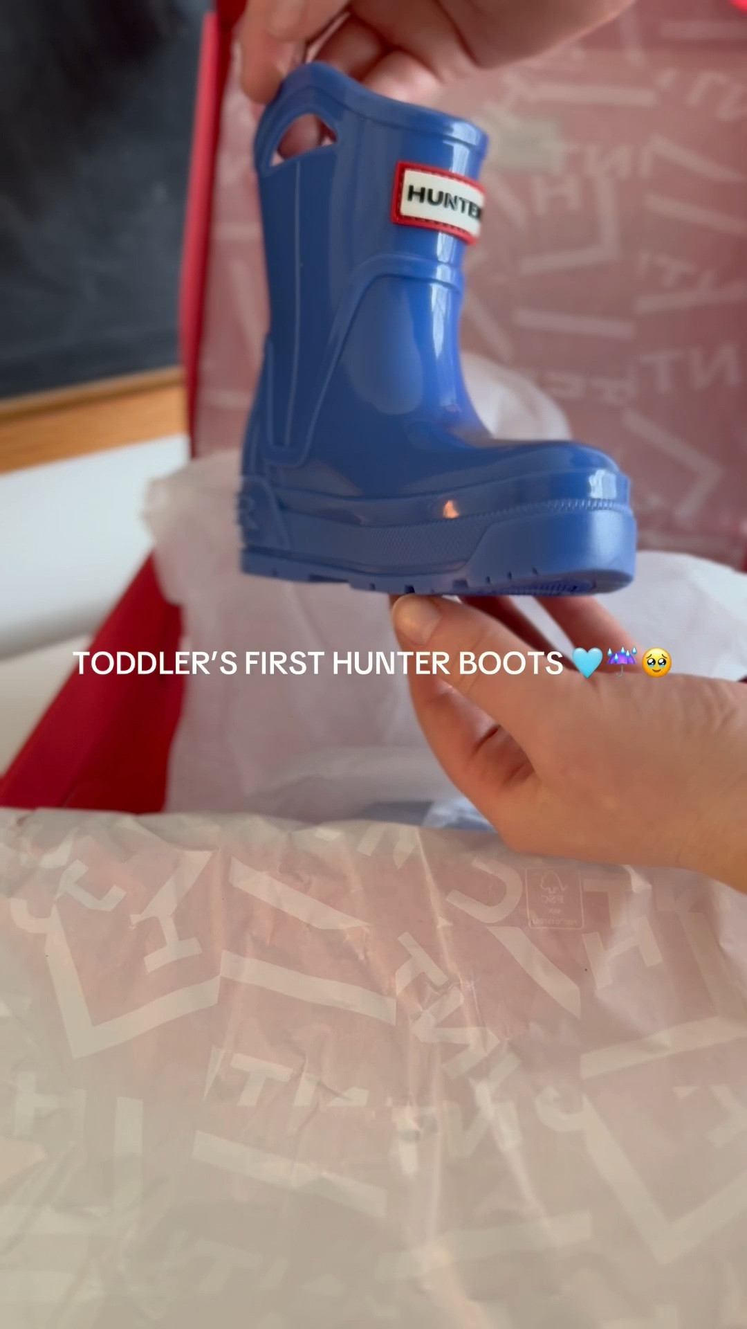 Little kids Hunter Gregory boots in medium blue 

#LTKKids