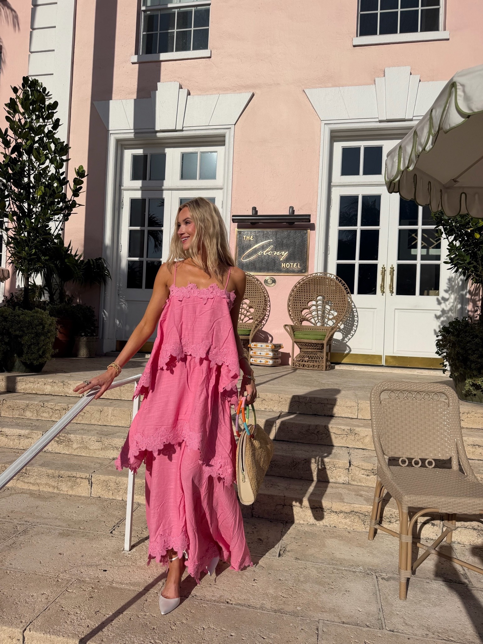 I love summer fashion & Brunch with the girls in palm beach. How cute is this cute pink tiered maxi dress!?

#LTKootd