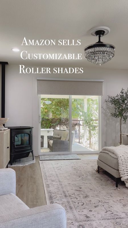 Amazon motorized remote controlled blinds. Roman shades custom fabric samples window coverings. These are the color textured beige. 

#LTKsalealert #LTKhome #LTKVideo