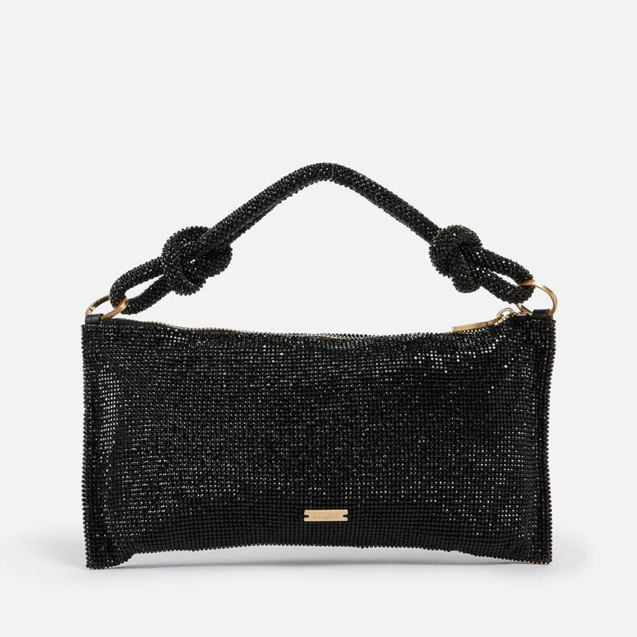 Cult Gaia Nano Hera Crystal-Embellished Satin Shoulder Bag | Coggles (Global)