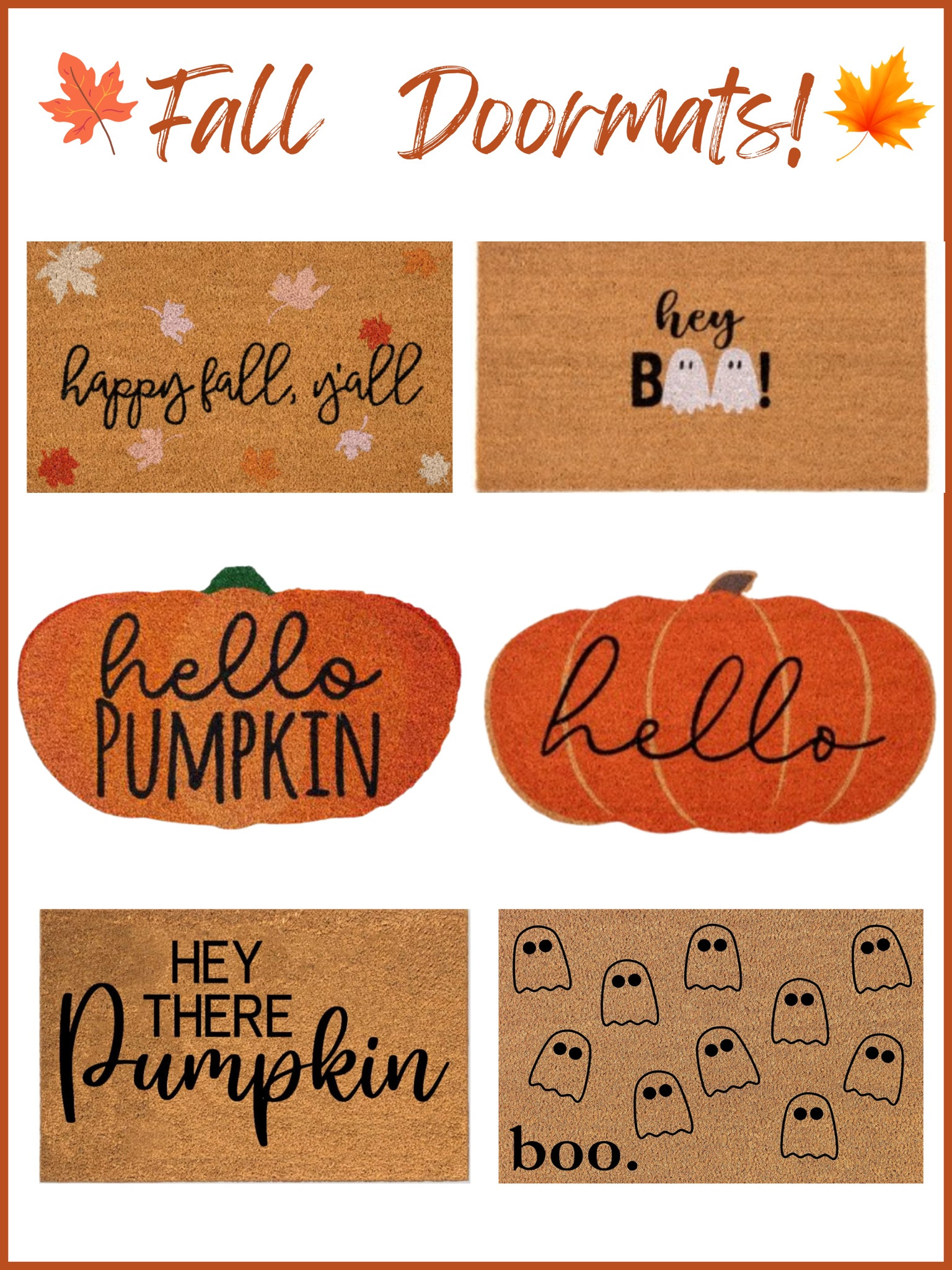 Fall doormats, fall decor 

#LTKhome #LTKunder50 #LTKSeasonal