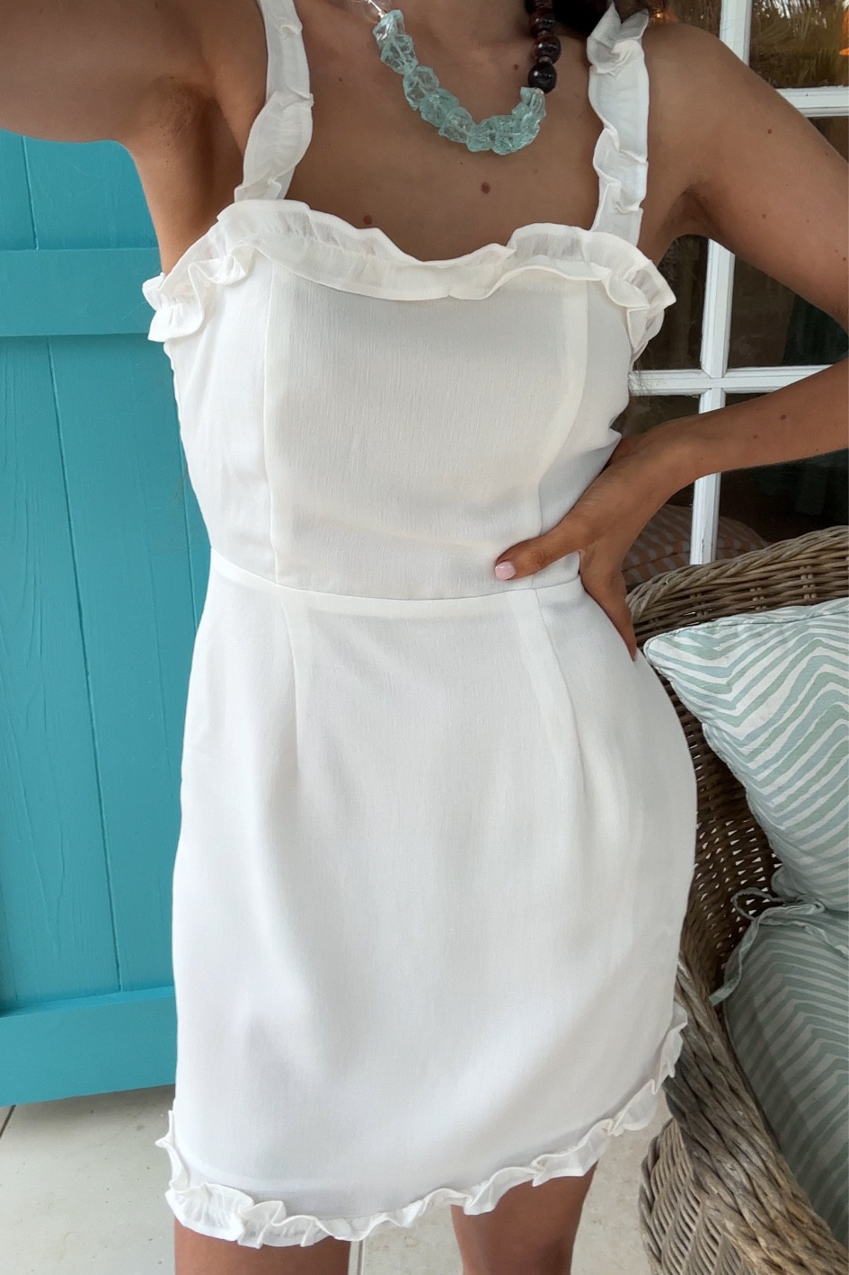 Arabella Ruffle Mini Dress … curated on LTK