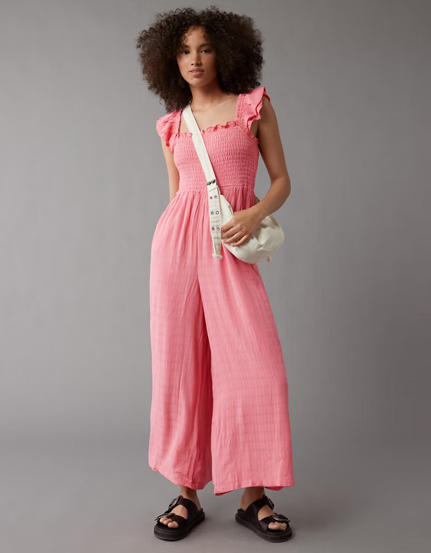 AE Flutter Sleeve Jumpsuit | American Eagle Outfitters (US & CA)