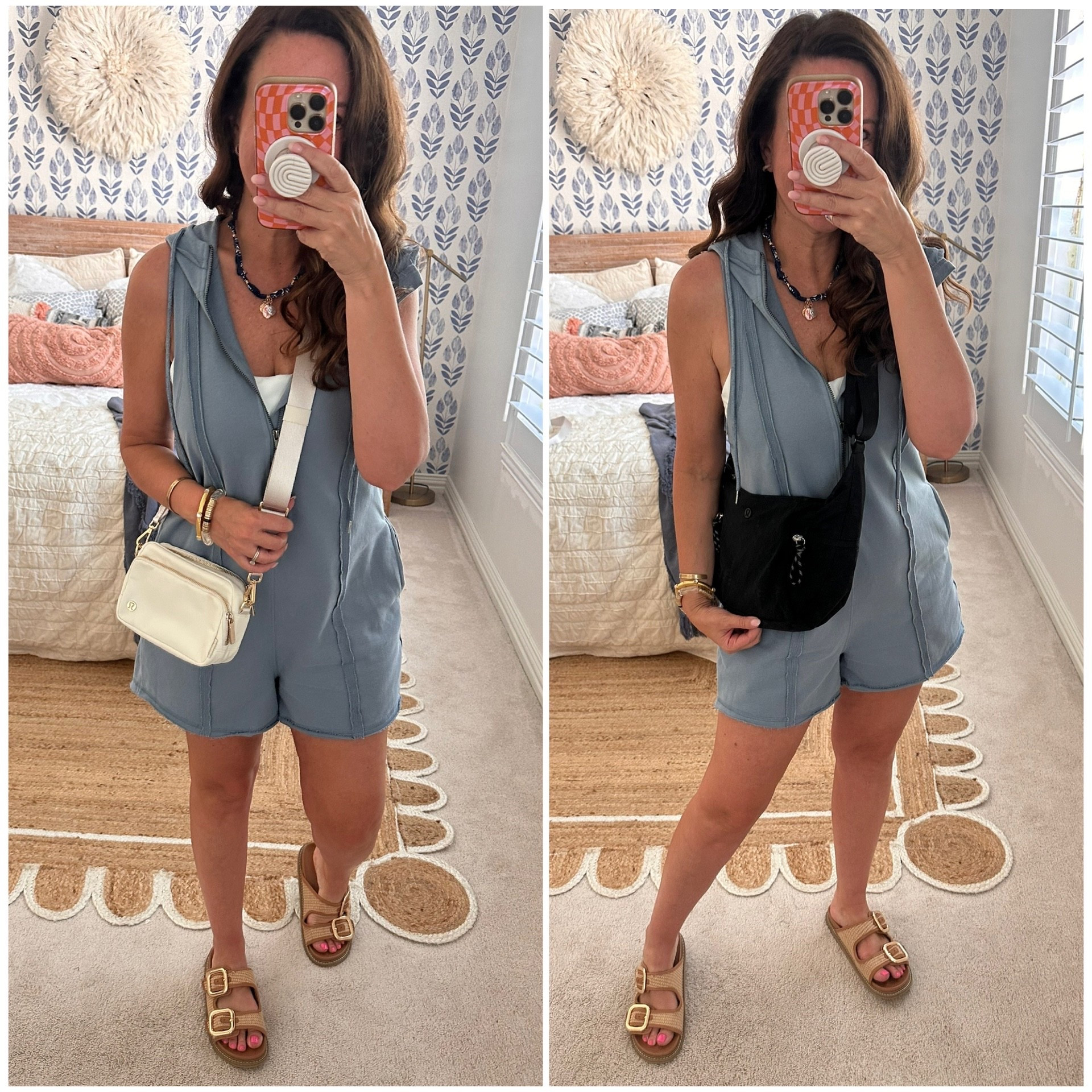 Lulu bags on for size reference. Also love this Amazon romper! Wearing a small. 
.


#LTKOver40 #LTKStyleTip #LTKFindsUnder50