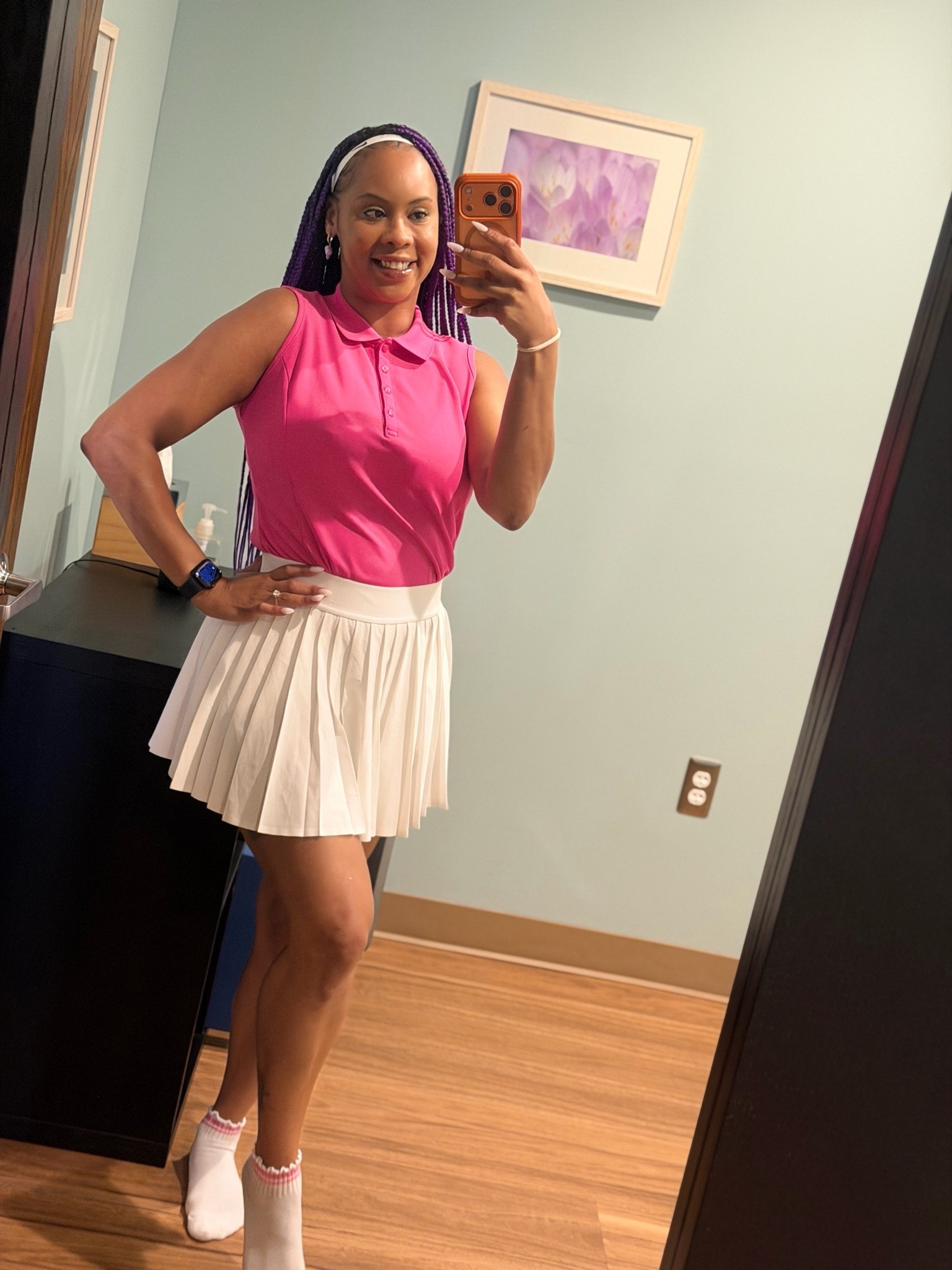 Love a pleated tennis skort paired with a sleeveless polo top. 💓 Skirt from @Aritzia .

#LTKfitnessgoals #LTKootd #LTKActive