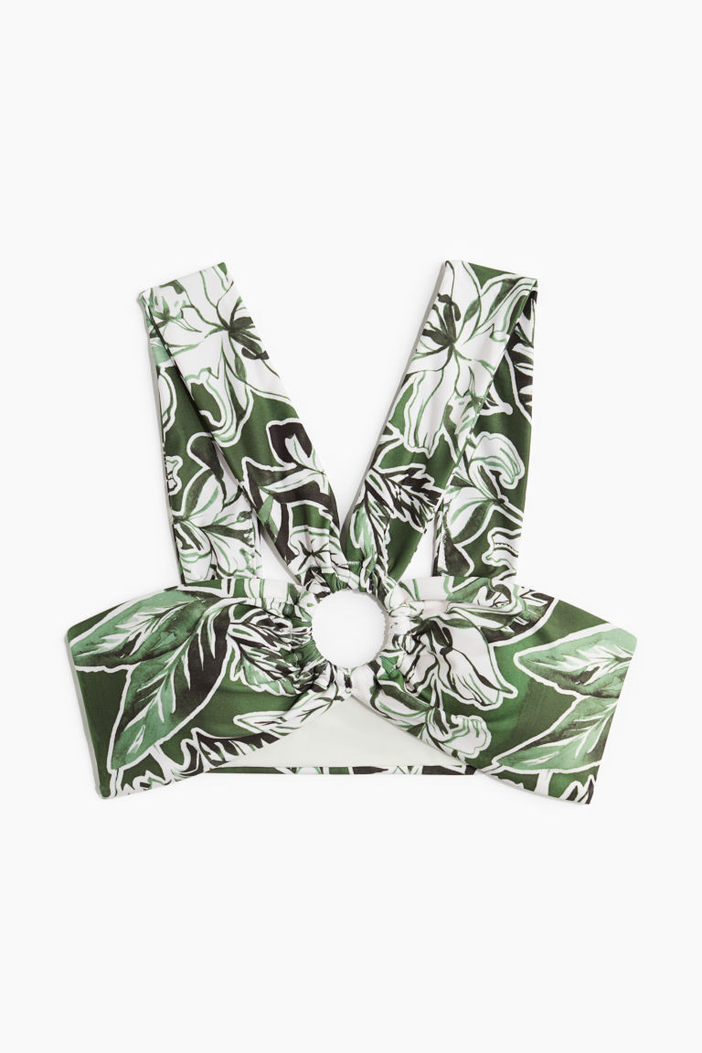 H & M - Padded Bikini Top - Green | H&M (US + CA)