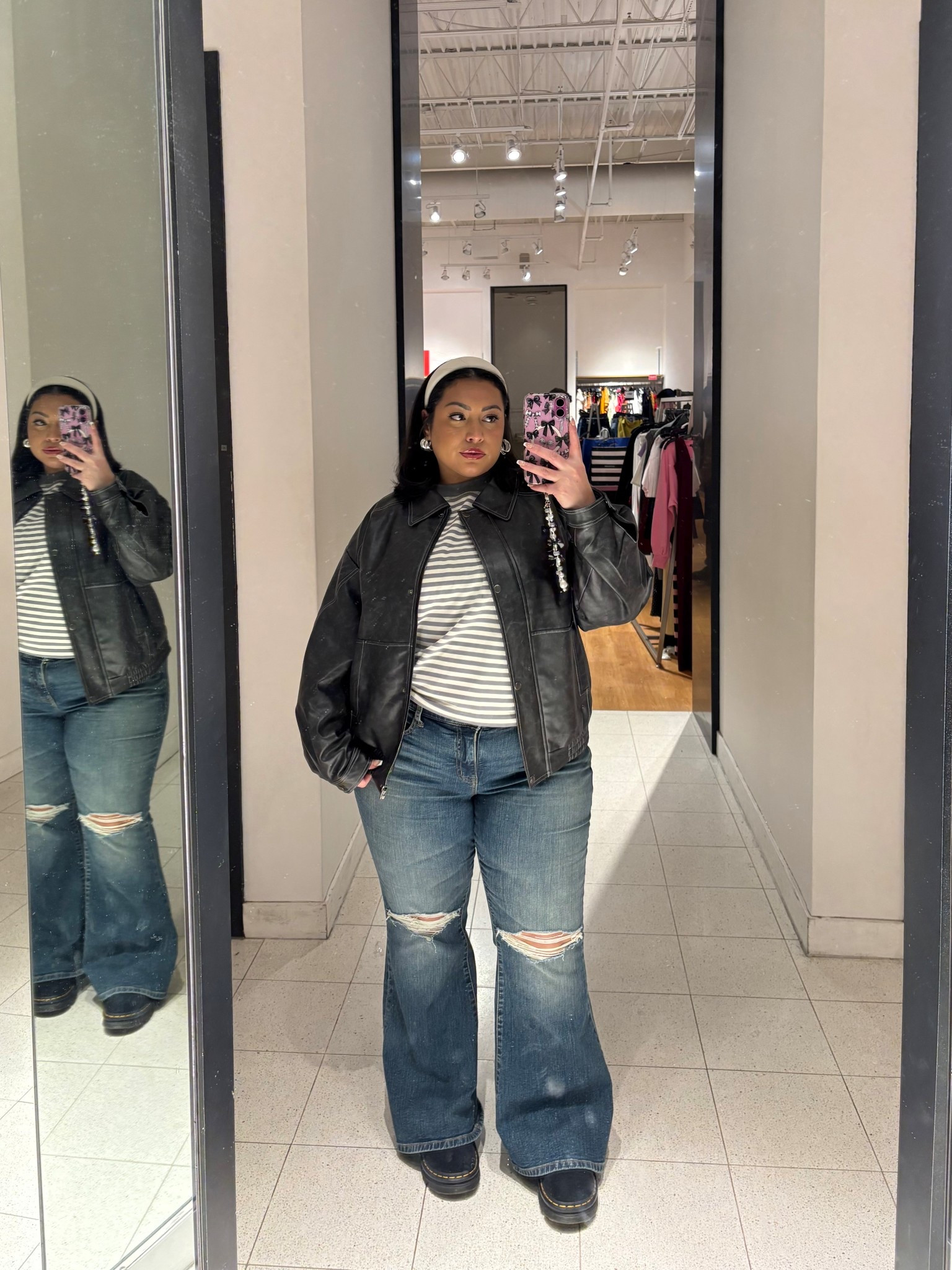 Winter outfit idea 💖 XL jacket, XL top, 16 jeans.

#LTKPlusSize #LTKootd #LTKMidsize