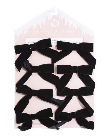Set Of 8 Velvet Bows | TJ Maxx