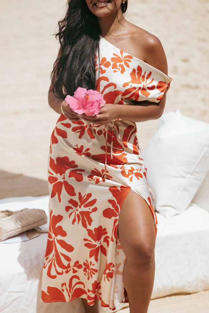 Ana Midi Dress - Red Floral | Petal & Pup (US)