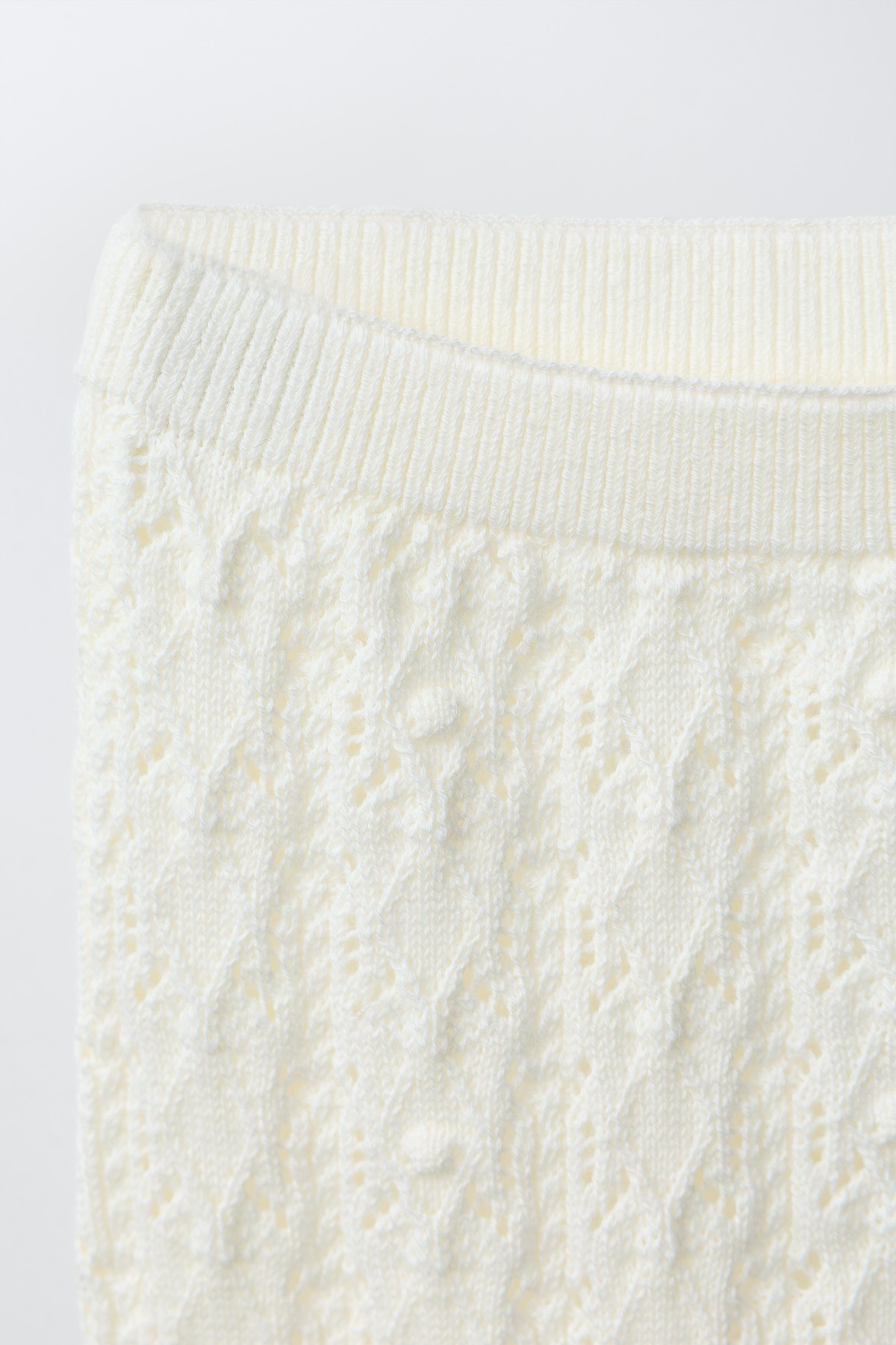 OPENWORK KNIT PANTS | Zara Canada