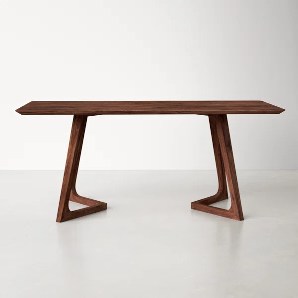 Fischer 71'' Walnut Solid Wood Dining Table | Wayfair North America