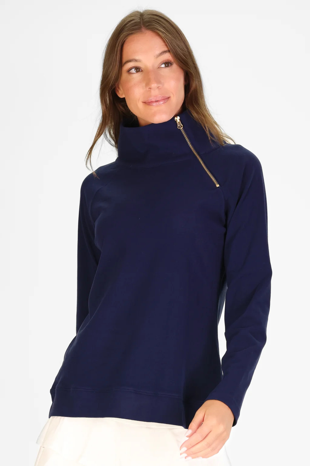 The Bowen Sweatshirt in SuperSoft Navy | Duffield Lane
