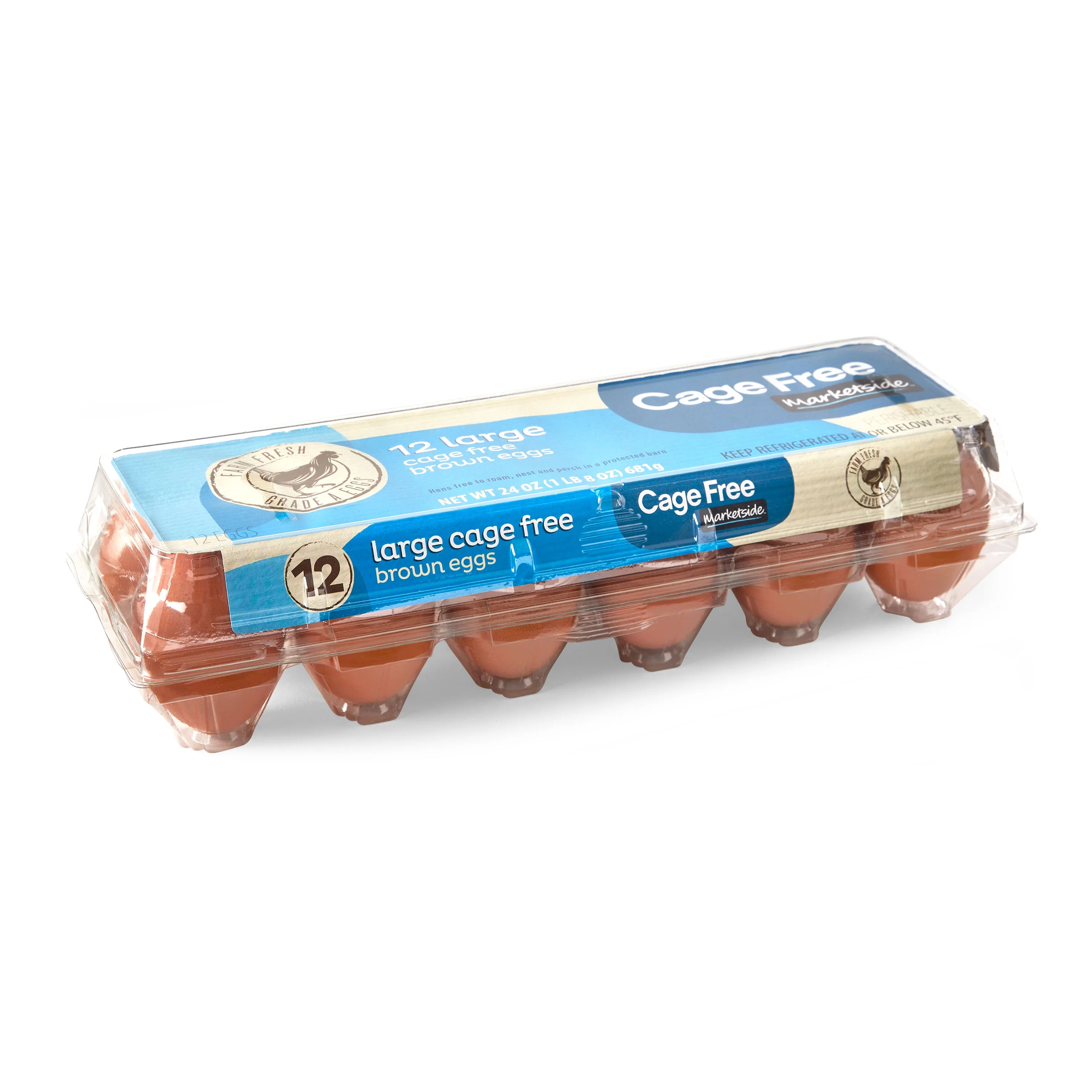 Marketside Large Cage-Free Brown Eggs, 12 Count | Walmart (US)