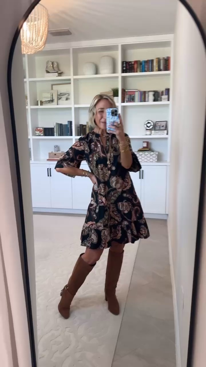 #WalmartPartner - new arrivals - all under $28. @Walmart #walmartstyle : * V-Neck Midi Dress w/ Short Sleeves - size XS. $24.98. 3 colors. * Buckle Tall Boots - TTS. $46.98. 2 colors.

#LTKSeasonal #LTKOver40 #LTKPetite