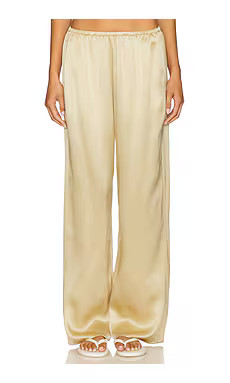 Enza Costa Silk Satin Pantlet in Blonde from Revolve.com | Revolve Clothing (Global)
