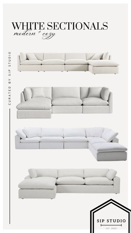 White sectional / sofa / home decor 

#LTKFamily #LTKSaleAlert #LTKHome