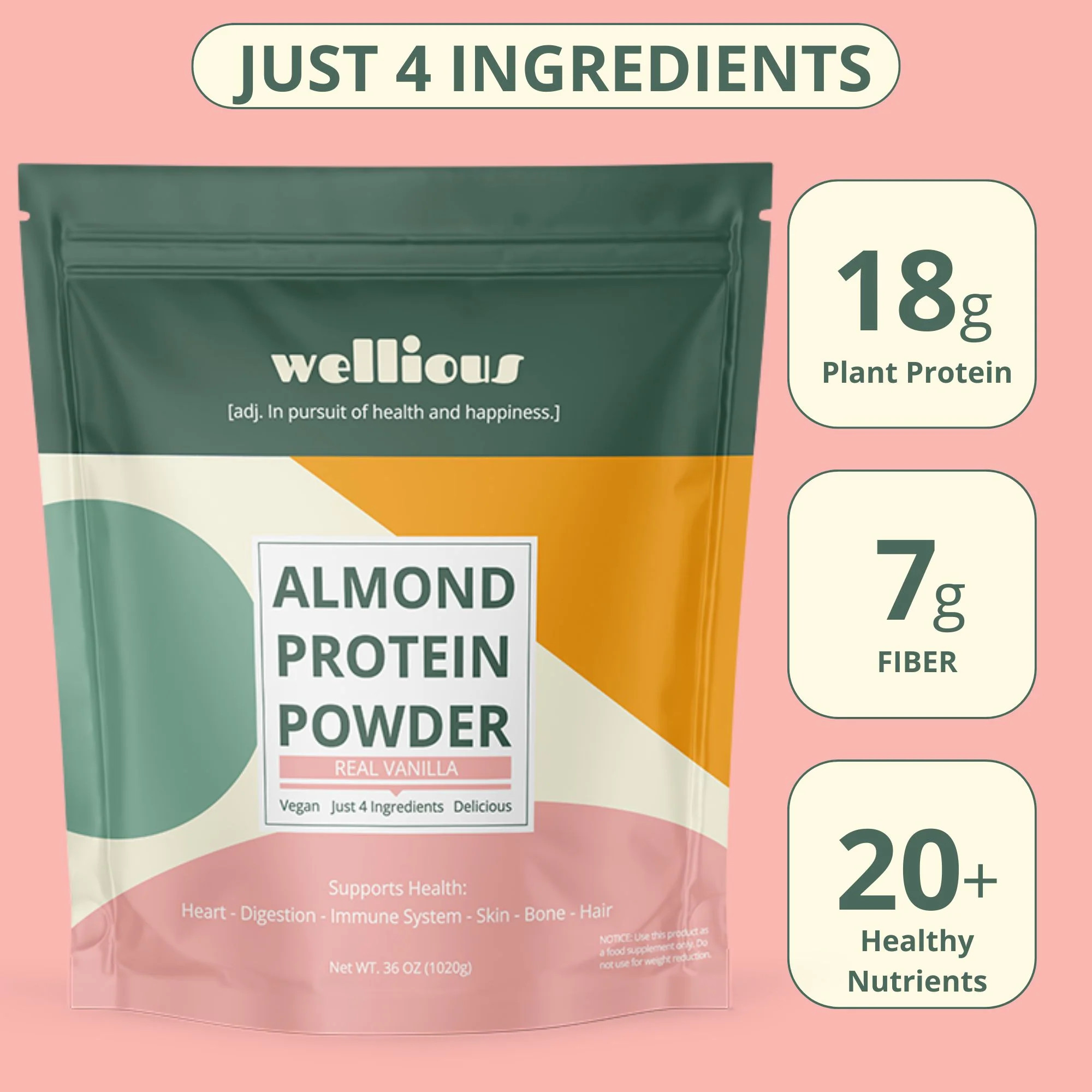 Real Vanilla - Wellious Protein - 30 Scoops | Wellious