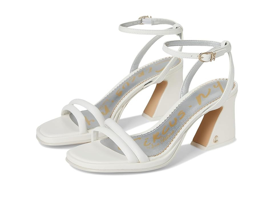 Circus NY by Sam Edelman Holly Women's Sandals Bright White Leather : 9.5 M, Satin | Zappos