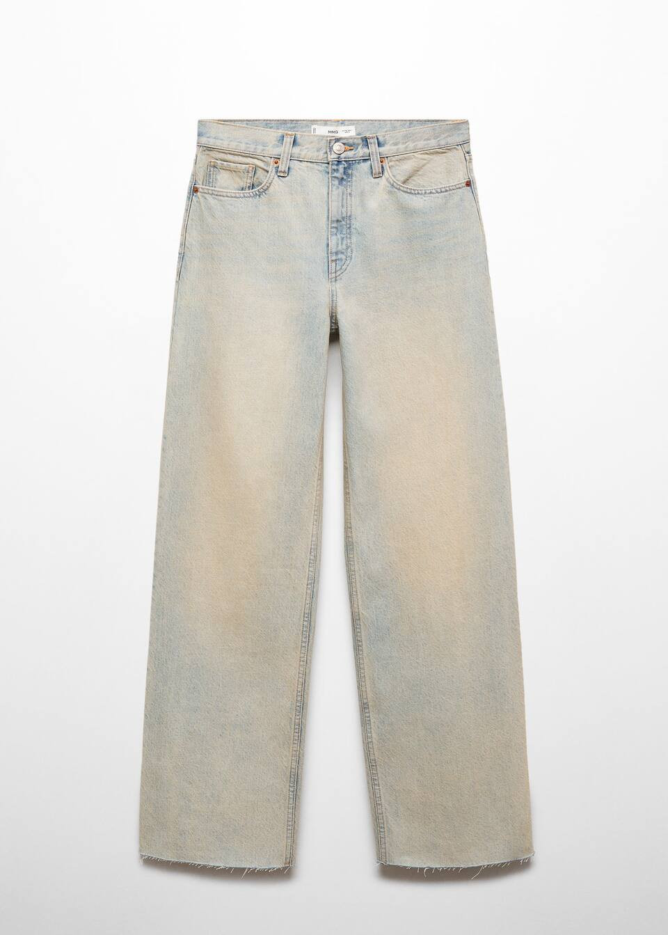 High-waist wideleg jeans -  Women | Mango USA | MANGO (US)