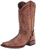 Soto Boots Women's Harness Cowgirl Boots M50038 (Tan,11) | Amazon (US)