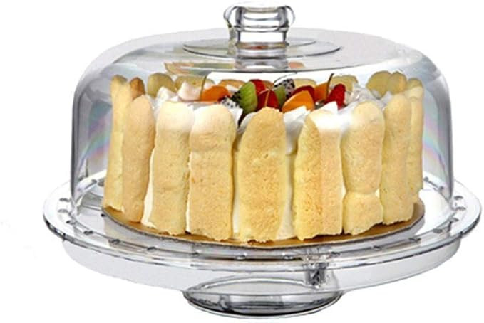 Acrylic Cake Stand, HBlife Multifunctional Serving Platter and Cake Plate with Dome (6 Uses) | Amazon (CA)