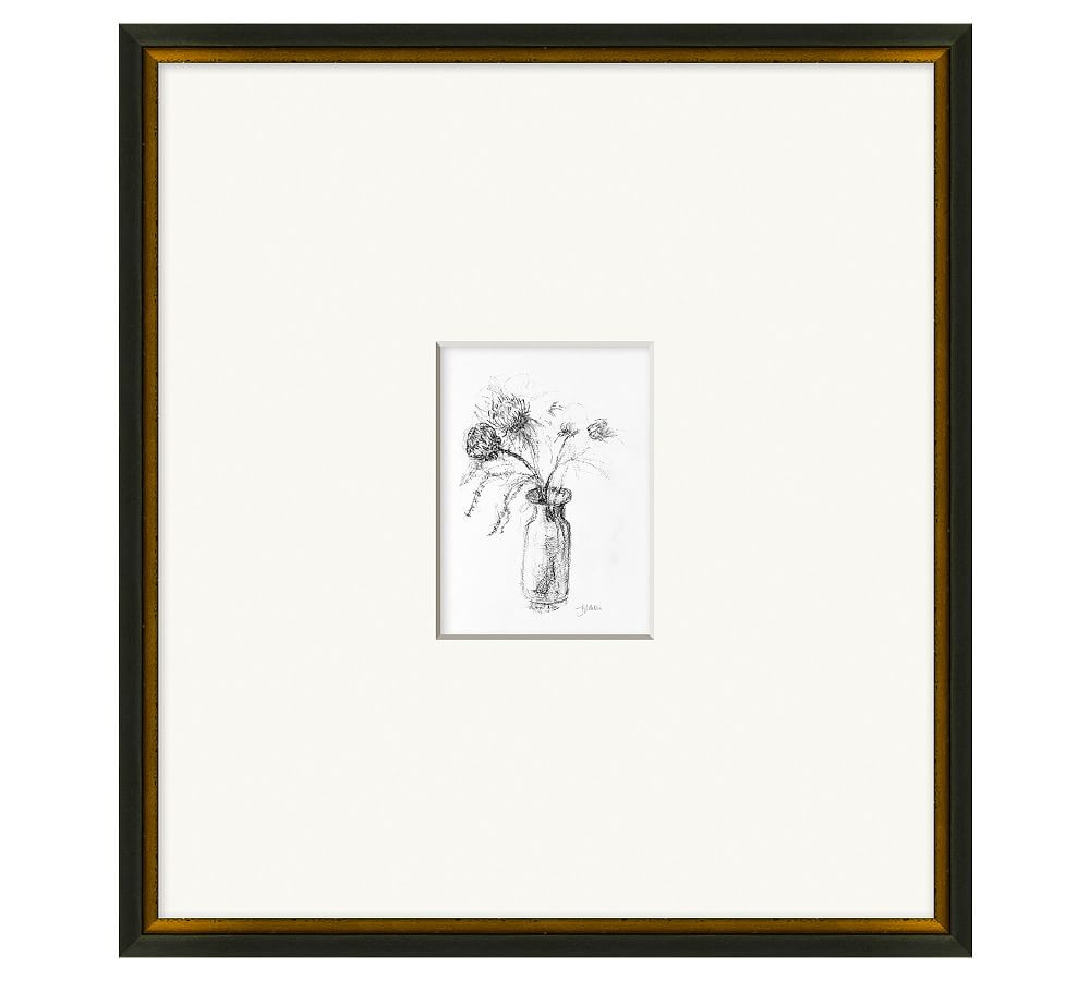 Mums In Vase Framed Print | Pottery Barn (US)
