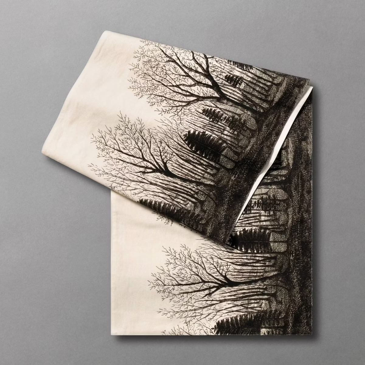 90"x20" Lost In The Woods Table Runner Black/White - John Derian For Target | Target