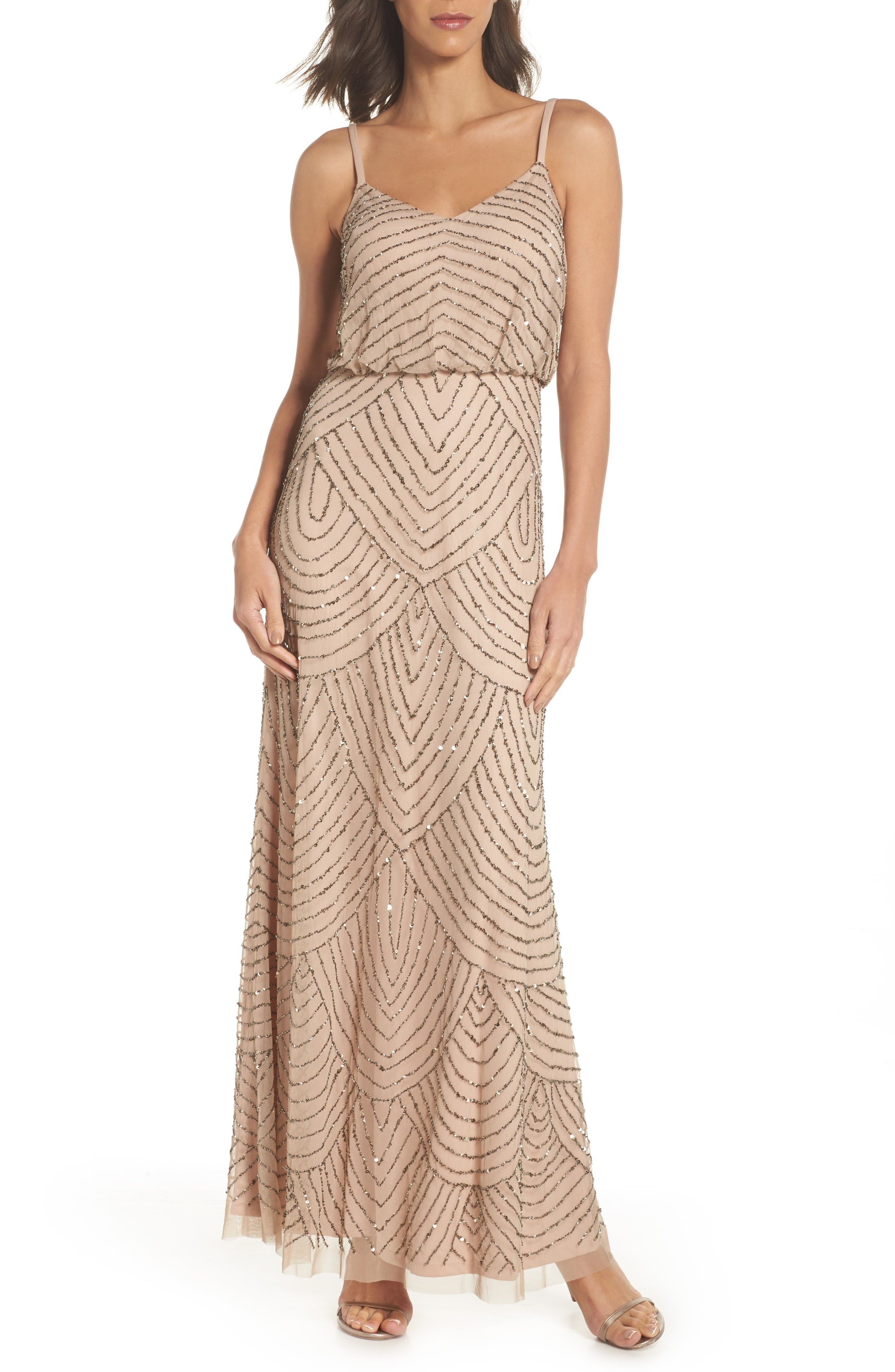 Embellished Blouson Gown | Nordstrom