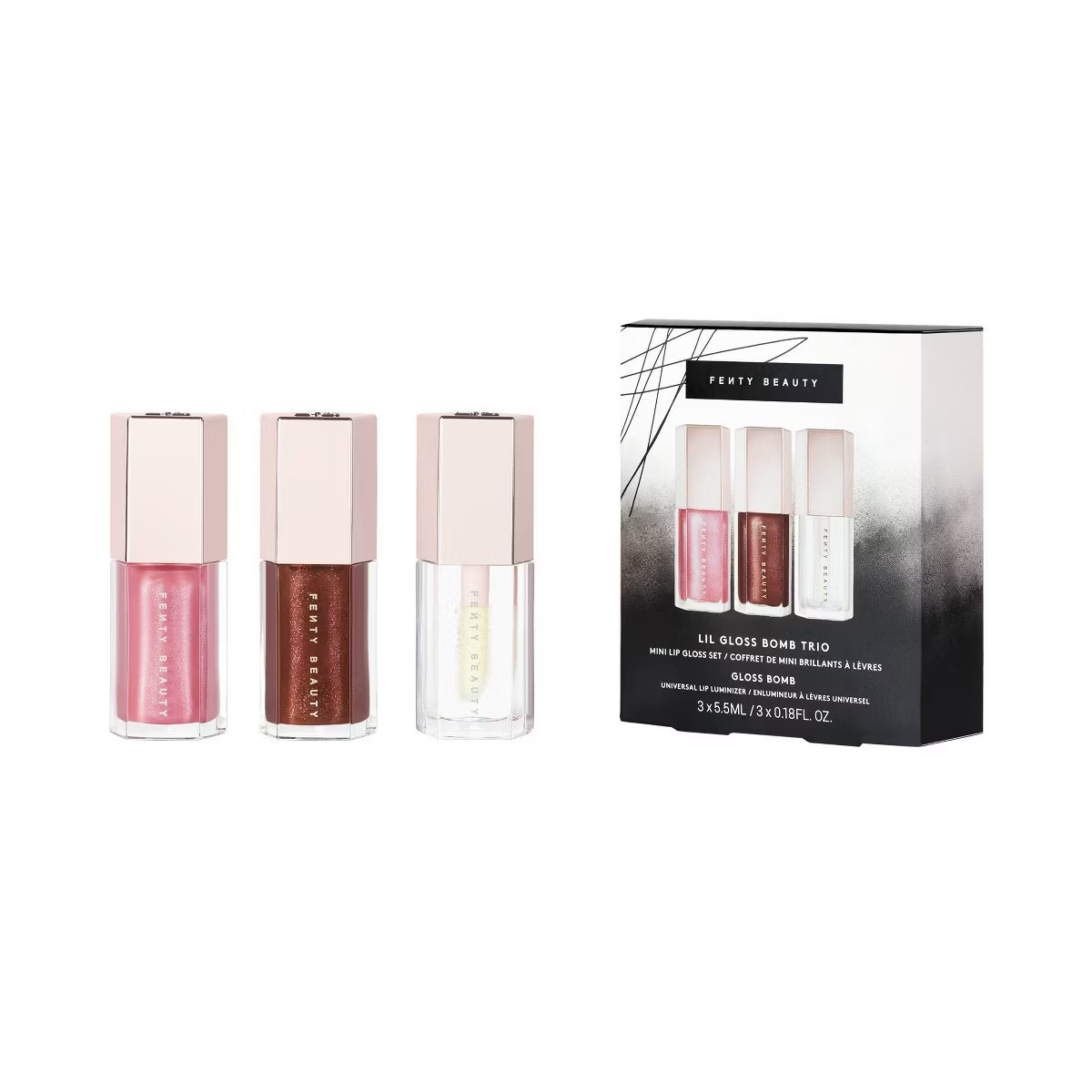 Fenty Snackz by Fenty Beauty by Rihanna Lil Gloss Bomb Trio Mini Lip Gloss Set - 0.18 fl oz/3pc ... | Target