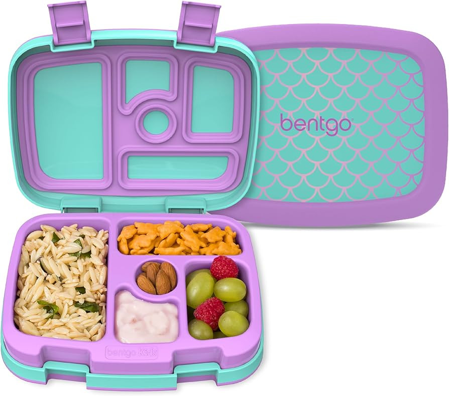 Bentgo Kids Prints Leak-Proof, 5-Compartment Bento-Style Kids Lunch Box - Ideal Portion Sizes for... | Amazon (US)