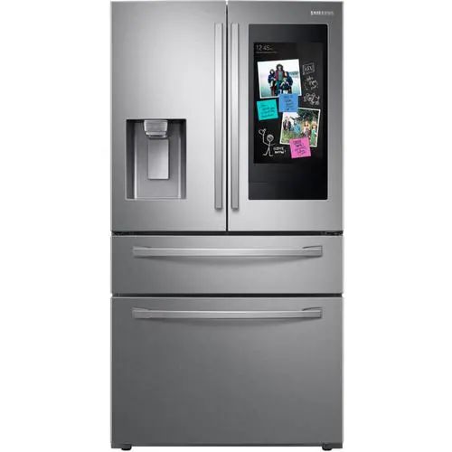 Samsung Family Hub Family Hub 27.7-cu ft 4-Door French Door Refrigerator with Ice Maker (Fingerpr... | Lowe's